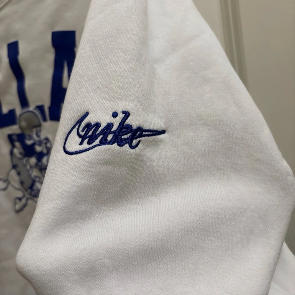 Men's Nike White Dallas Cowboys Gridiron Classics Athletic Pullover Sweatshirt L